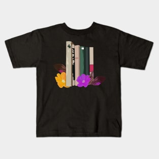 Books with flowers Kids T-Shirt